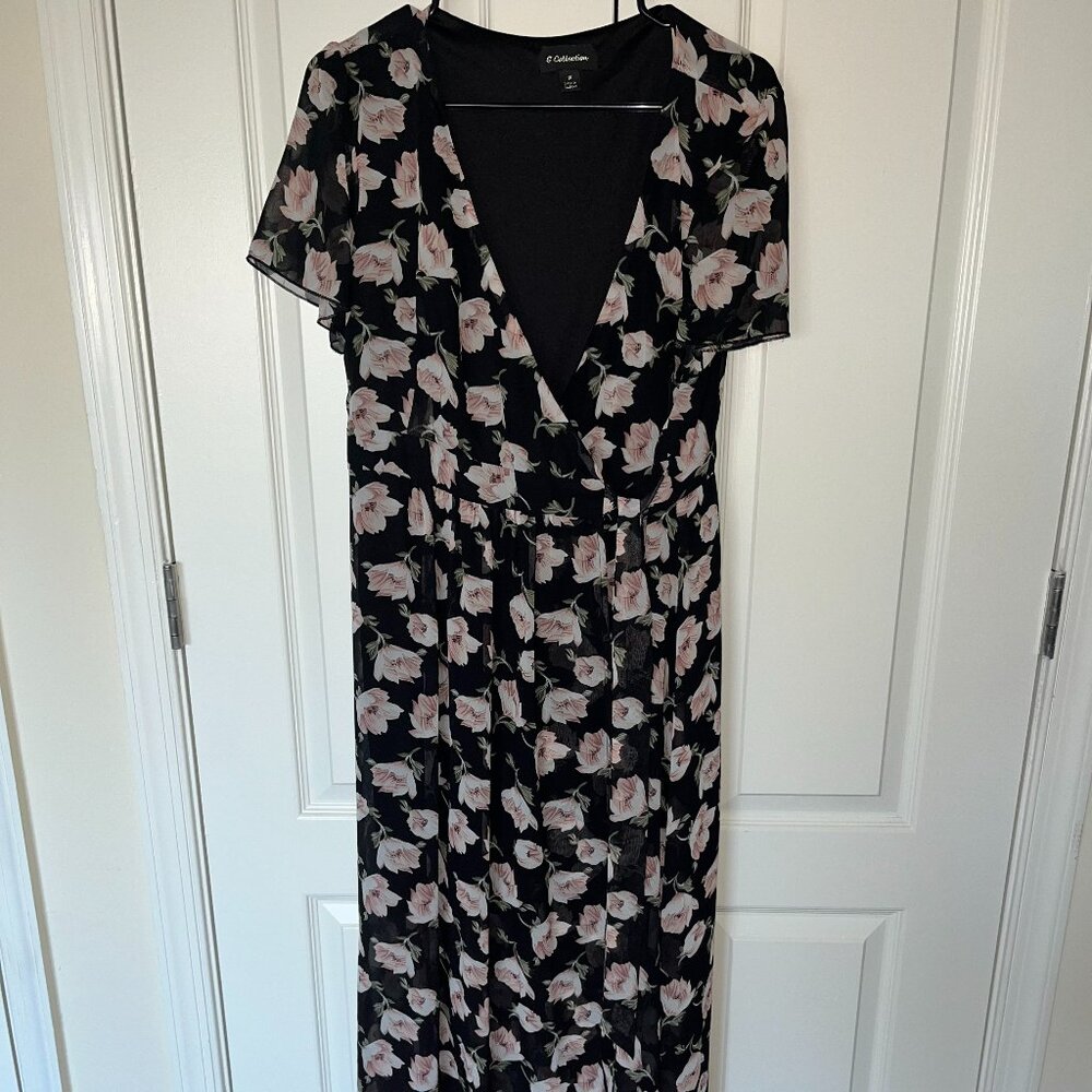 Floral Wrap Dress